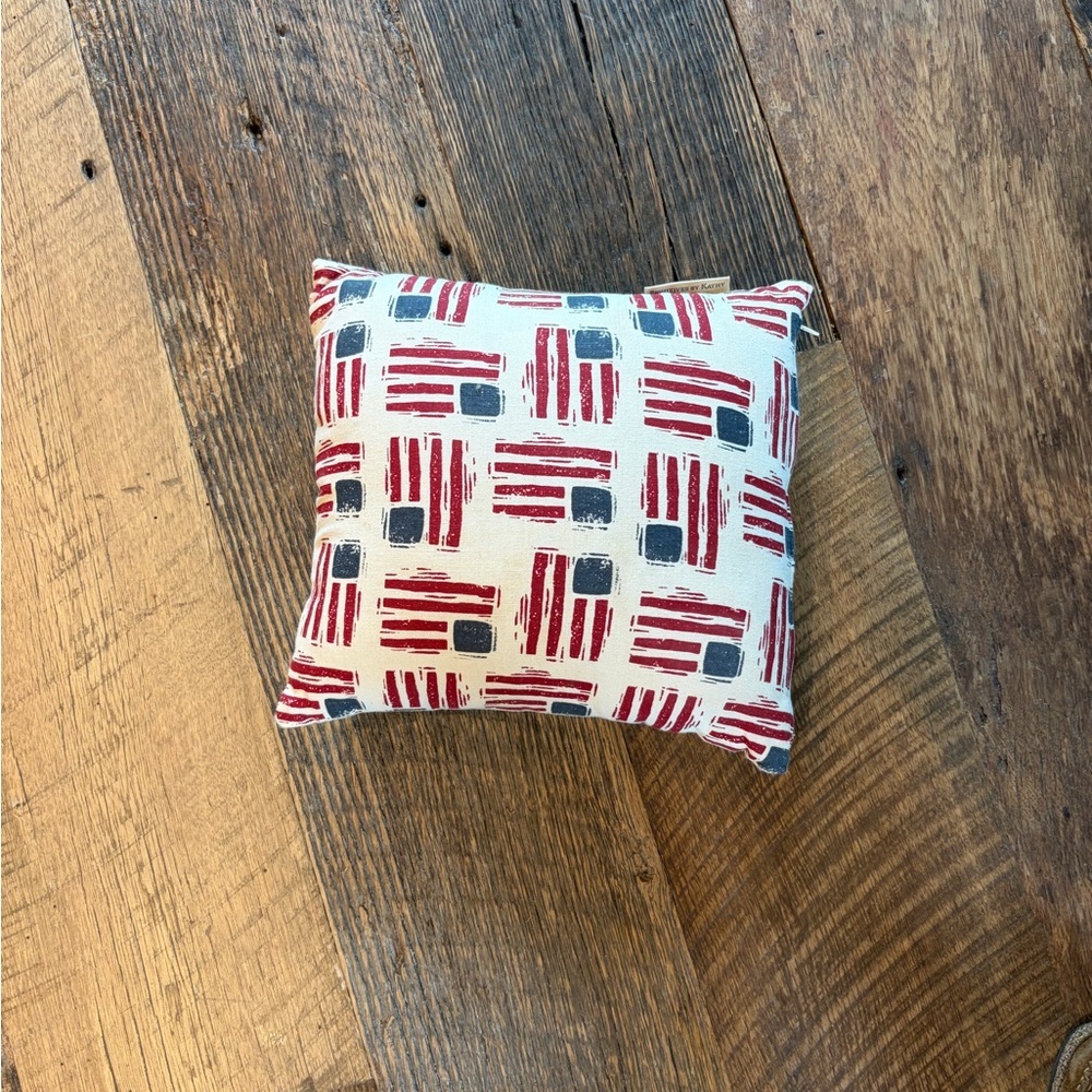 Primitives by Kathy Americana Mini Accent Pillow Patriotic Flag Decor